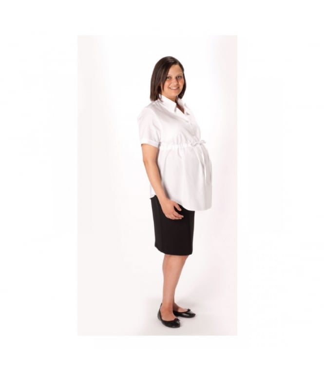 MATERNITY RANGE Maternity Short Sleeve White Shirt