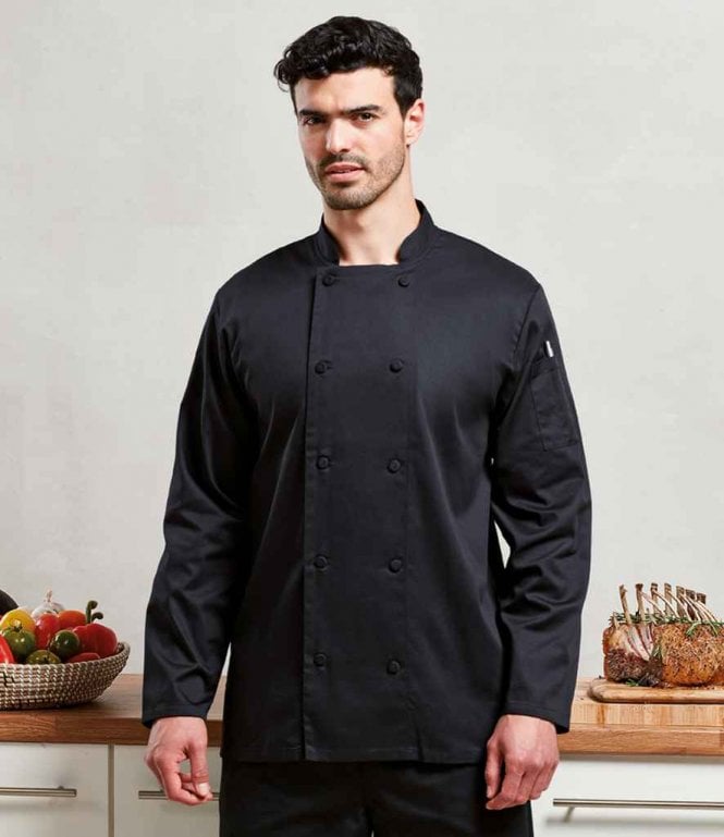Premier  Coolchecker® Long Sleeve Chef's Jacket