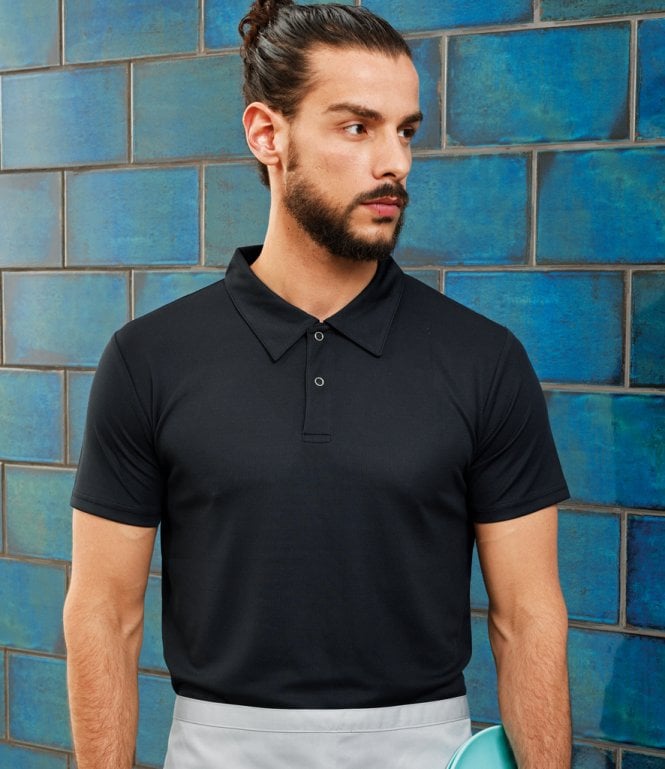 Premier  Coolchecker Stud Pique Polo Shirt