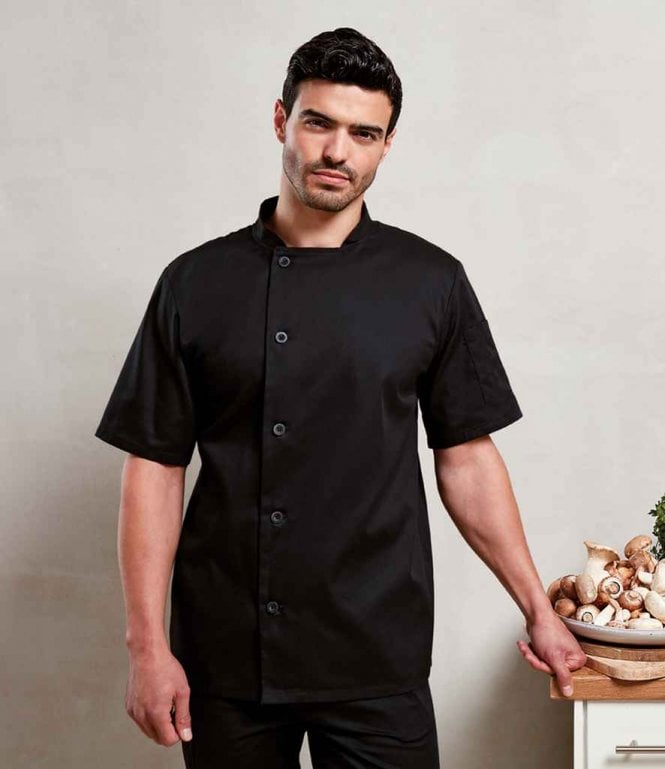 Premier  Essential Short Sleeve Chef's Jacket