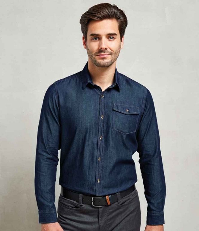 Premier  Jeans Stitch Denim Shirt