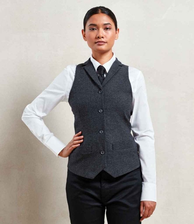 Premier  Ladies Herringbone Waistcoat