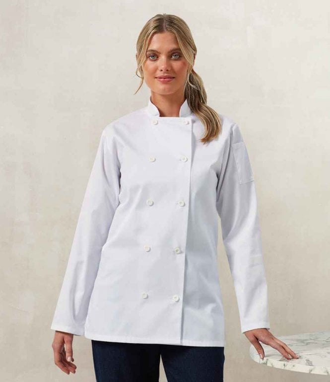 Premier  Ladies Long Sleeve Chef's Jacket