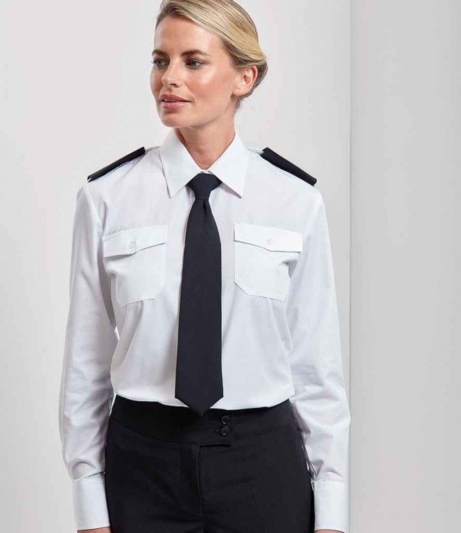 Premier  Ladies Long Sleeve Pilot Shirt