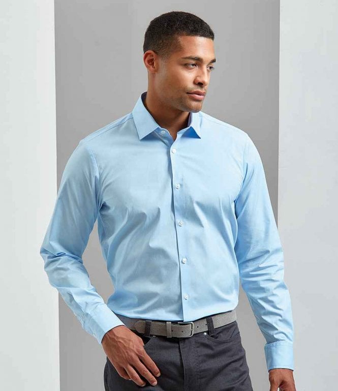 Premier  Long Sleeve Stretch Fit Poplin Shirt