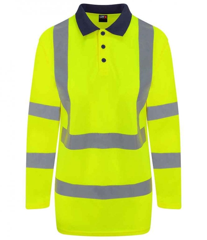PRO RTX Hi-Vis  Long Sleeve Polo Shirt