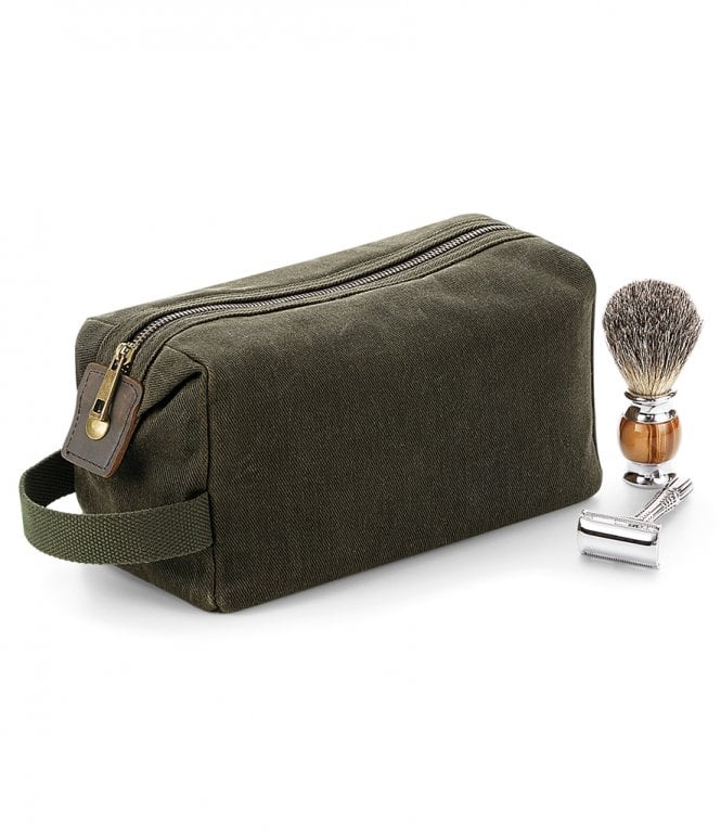 Quadra  Heritage Waxed Canvas Wash Bag