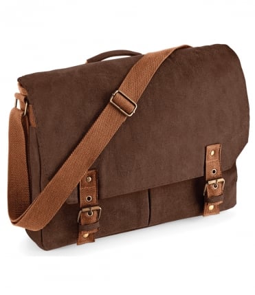 Quadra Vintage Canvas Satchel Messenger