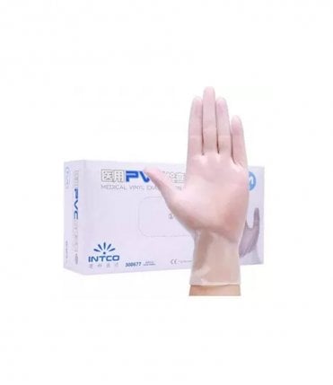 Result Clear Synthetic Vinyl Disposable Gloves (100 per pack)