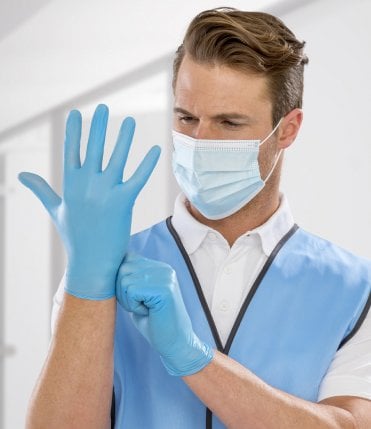 Result Disposable Medical Vinyl Examination Gloves (100 per pack)