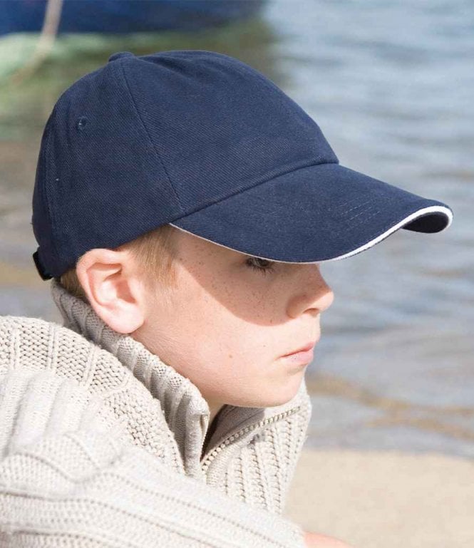 Result Headwear Result Kids Low Profile Heavy Brushed Cotton Cap