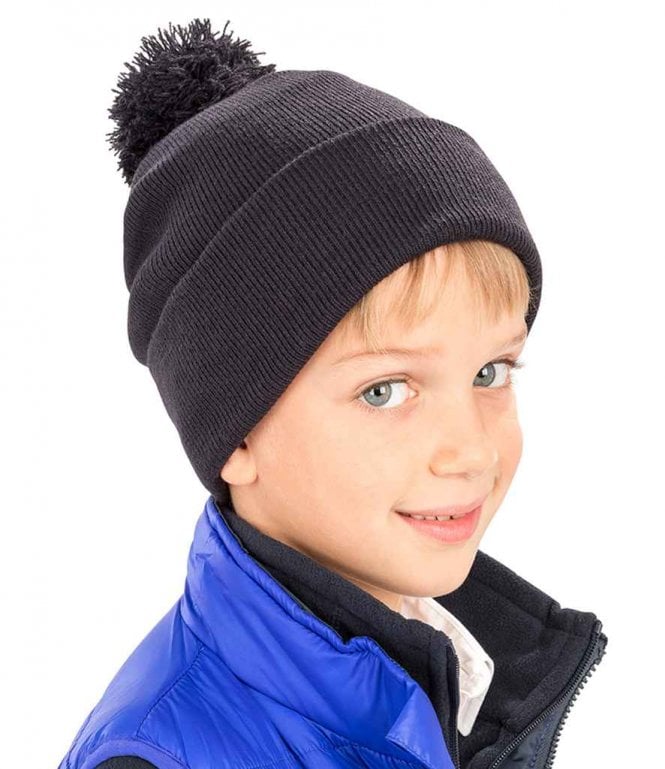 Result Winter Essentials Result Core Kids Pom Pom Beanie