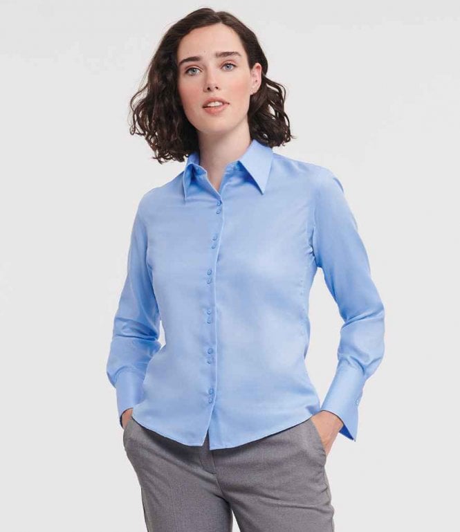 Russell Collection  Ladies Long Sleeve Ultimate Non-Iron Shirt
