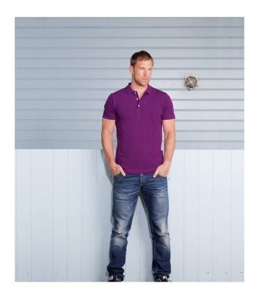 Russell Stretch Pique Polo Shirt