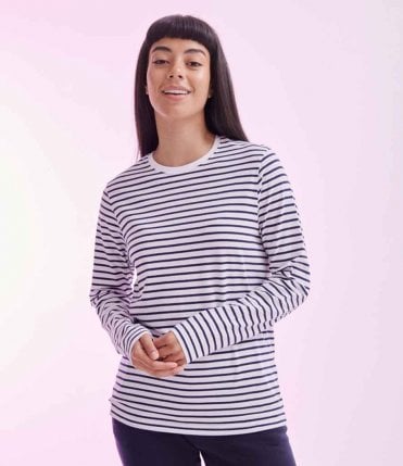 SF Unisex Long Sleeve Striped T-Shirt