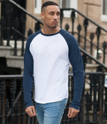 SF Men Long Sleeve Baseball T-Shirt