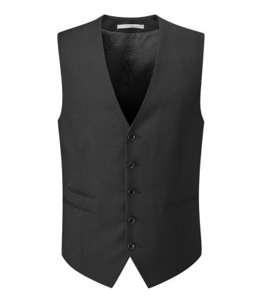 MADRID MENS WAISTCOAT - BLACK