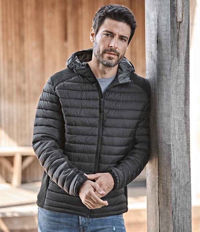 Tee Jays  Crossover Hooded Padded Outdoor Jacket