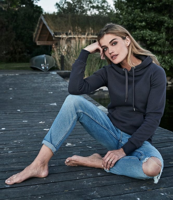 Tee Jays  Ladies Raglan Hooded Sweatshirt