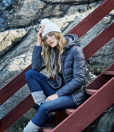 Tee Jays Ladies Zepelin Hooded Padded Jacket