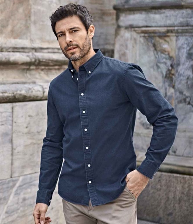 Tee Jays  Long Sleeve Casual Twill Shirt