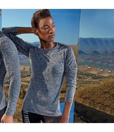 Women's seamless '3D fit' multi-sport performance long sleeve top