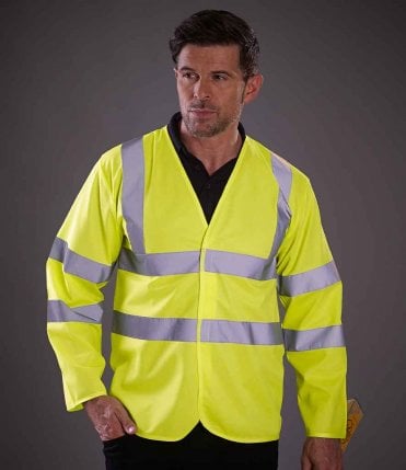 Yoko Hi-Vis Long Sleeve Waistcoat