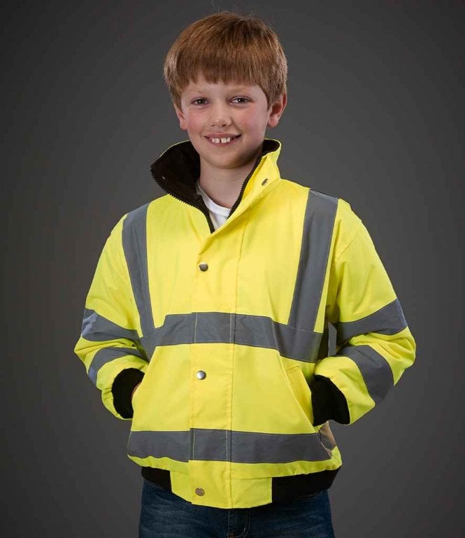 Yoko  Kids Hi-Vis Bomber Jacket