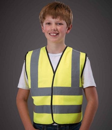 Yoko Kids Hi-Vis Two Band & Braces Waistcoat